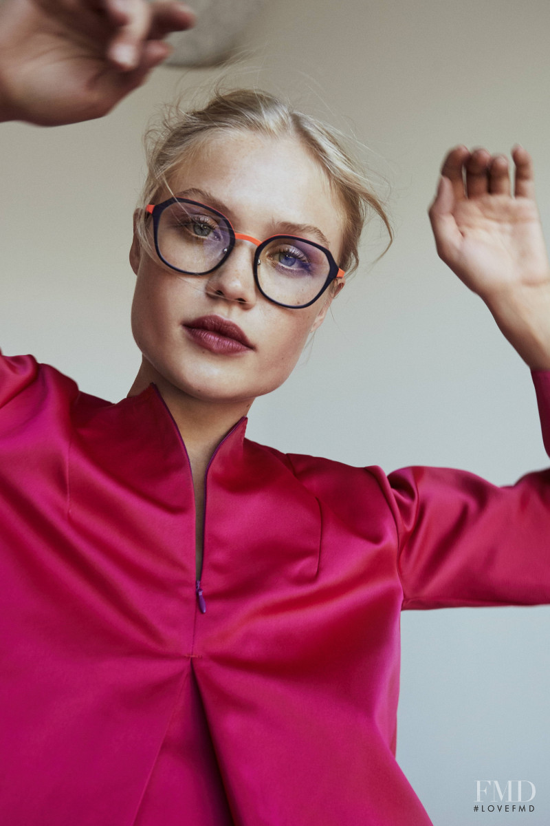 Camilla Forchhammer Christensen featured in  the Face a Face Paris advertisement for Autumn/Winter 2019