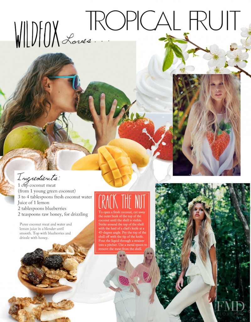 Emma Stern Nielsen featured in  the Wildfox Lagoon catalogue for Autumn/Winter 2013