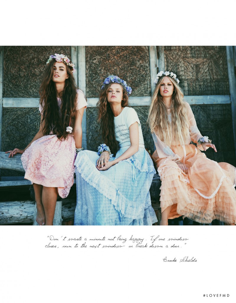 Emma Stern Nielsen featured in  the Wildfox Lagoon catalogue for Autumn/Winter 2013