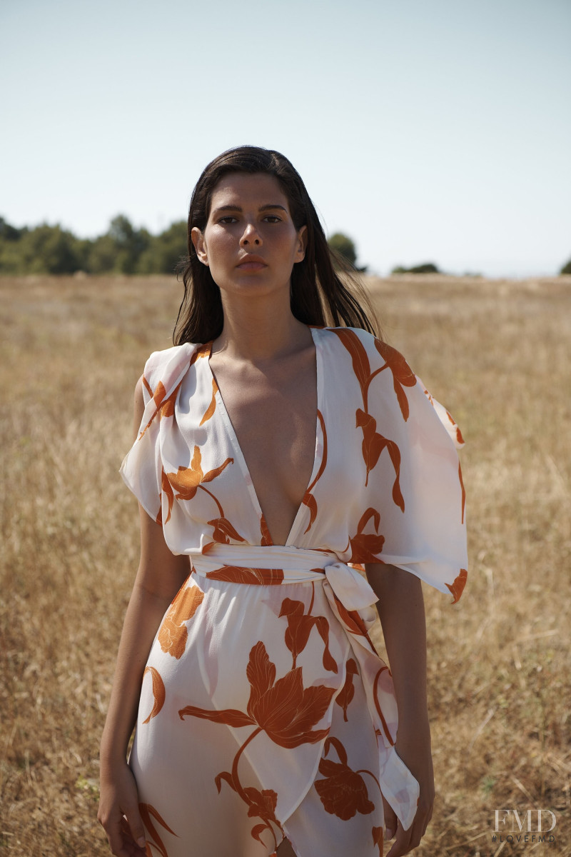 Monika Cima featured in  the Evarae advertisement for Spring/Summer 2020