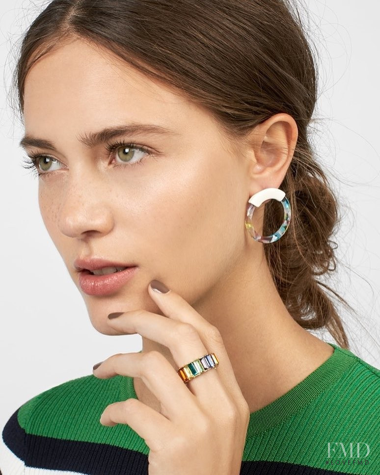 Joy van der Eecken featured in  the BaubleBar lookbook for Autumn/Winter 2018