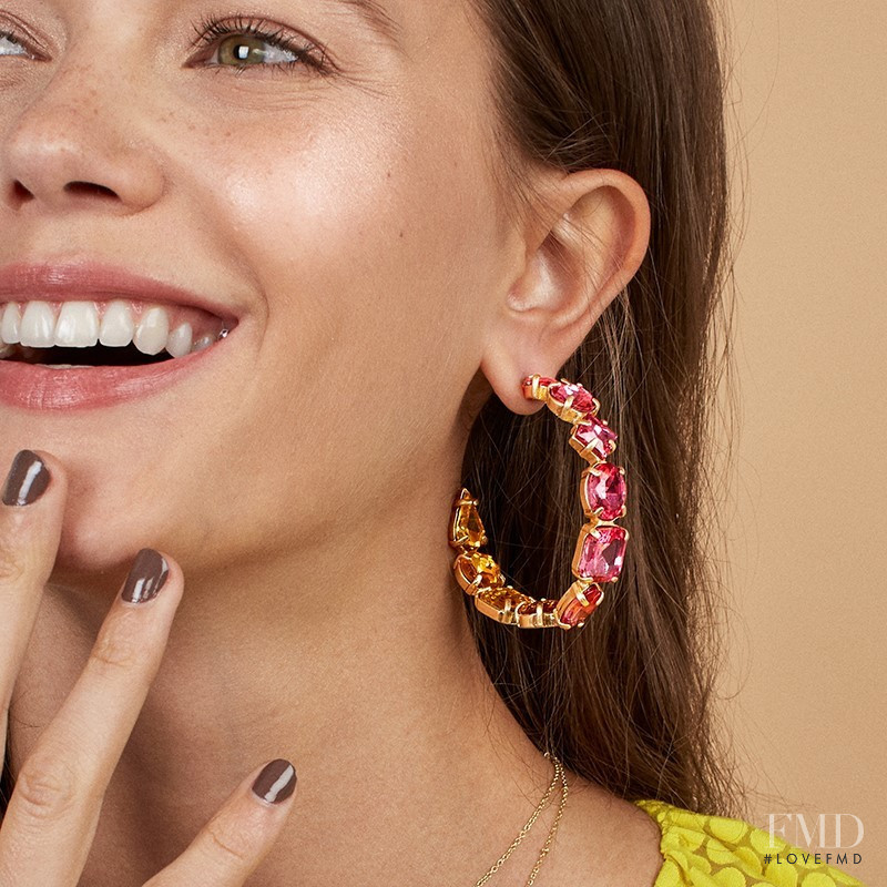 Joy van der Eecken featured in  the BaubleBar lookbook for Autumn/Winter 2018