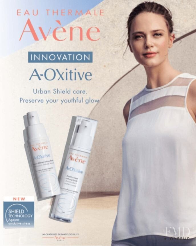 Joy van der Eecken featured in  the Avene A-Oxitive advertisement for Spring/Summer 2019