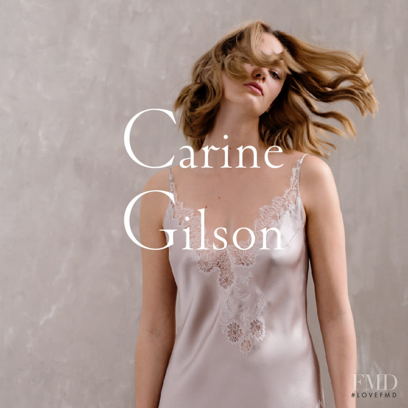 Joy van der Eecken featured in  the Carine Gilson Lingerie advertisement for Spring/Summer 2020