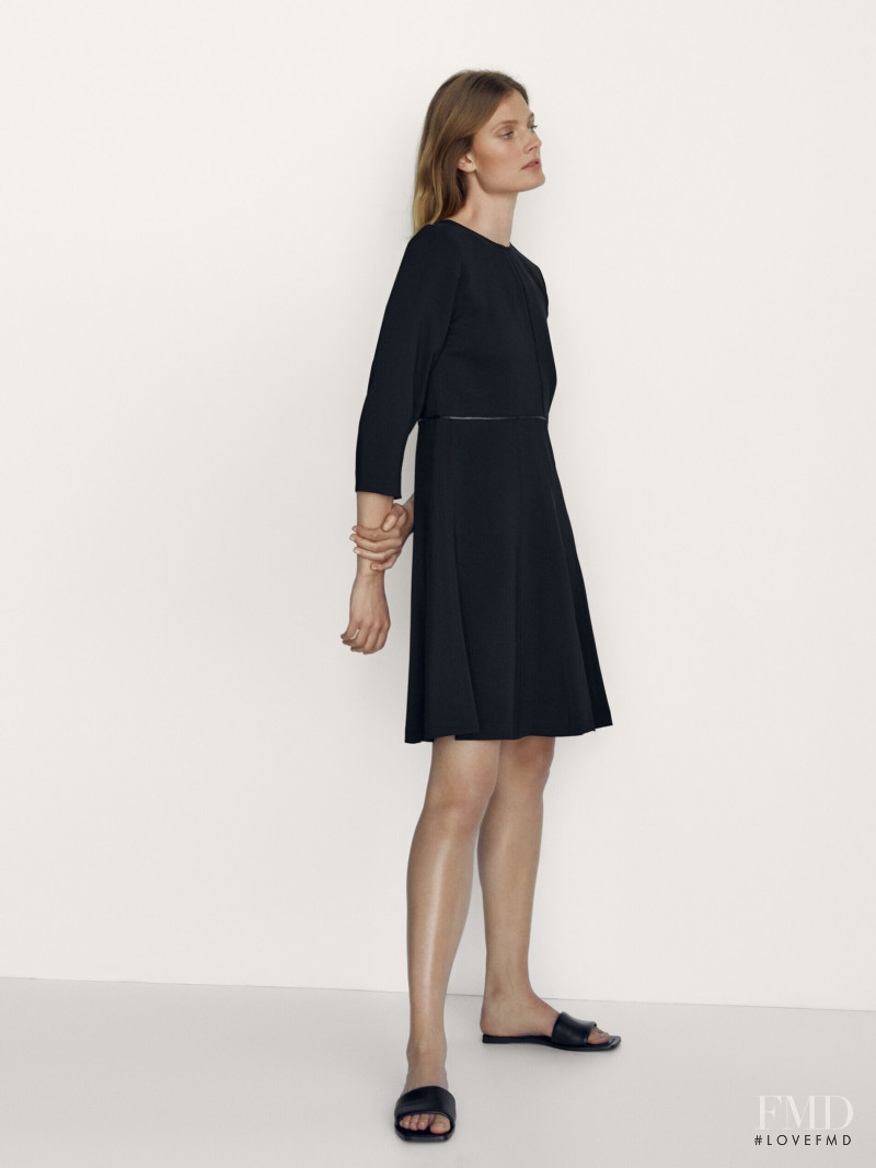 Constance Jablonski featured in  the Massimo Dutti catalogue for Pre-Fall 2021