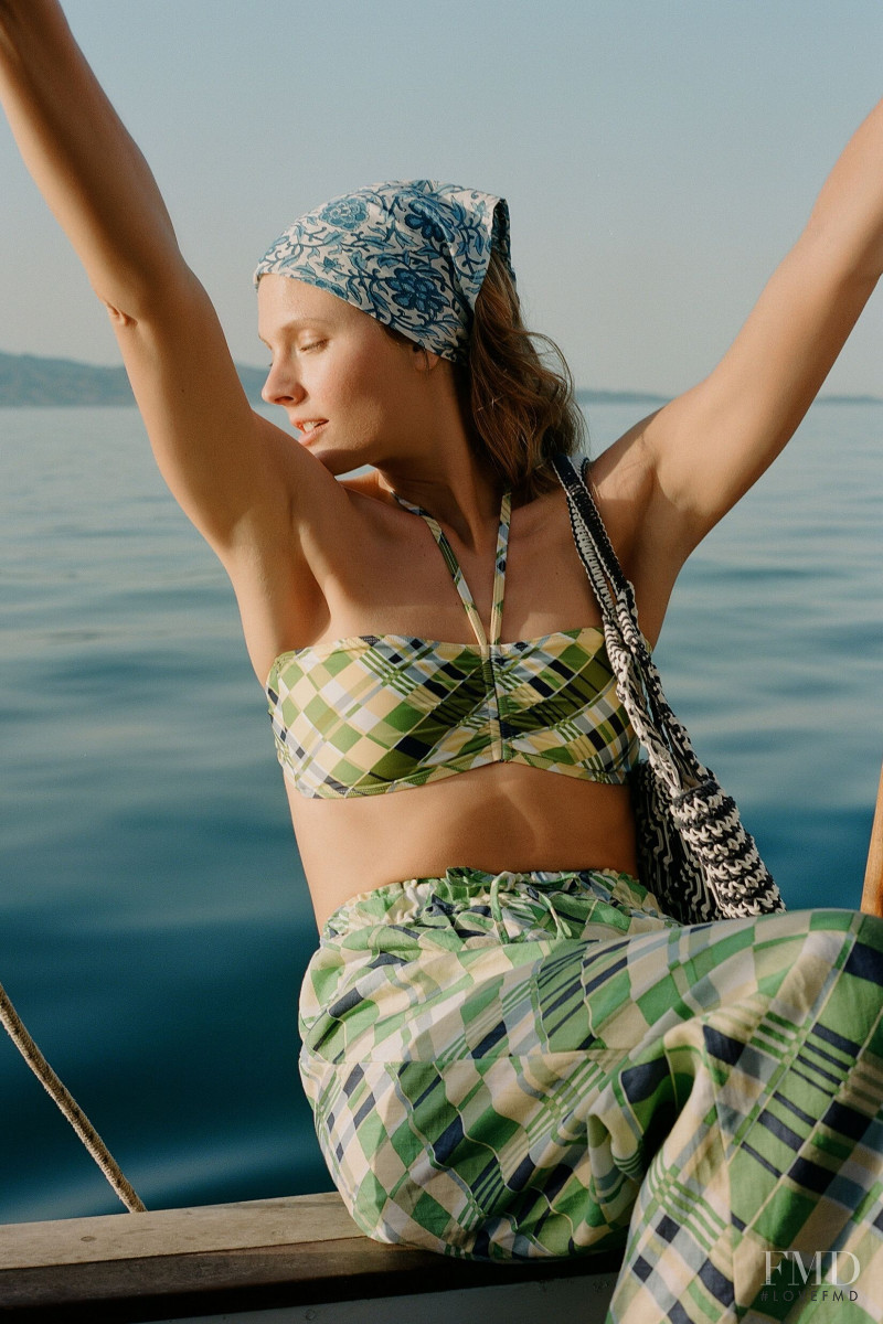 Constance Jablonski featured in  the Anthropologie lookbook for Spring/Summer 2021