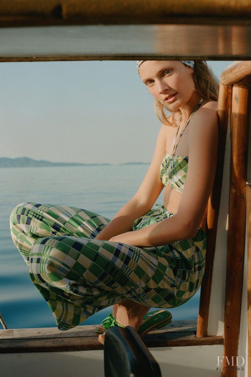 Constance Jablonski featured in  the Anthropologie lookbook for Spring/Summer 2021