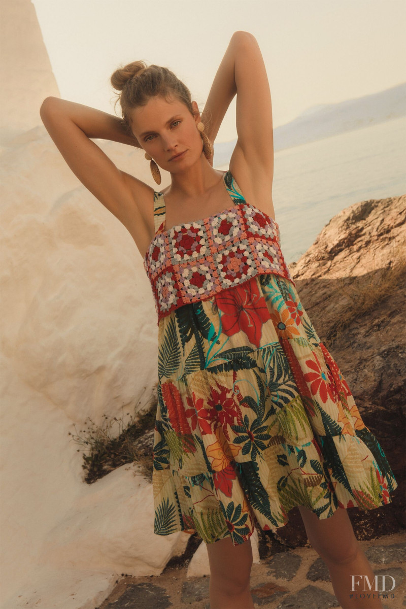 Constance Jablonski featured in  the Anthropologie lookbook for Spring/Summer 2021