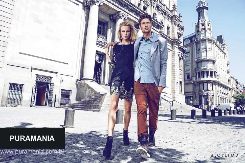 Emma Stern Nielsen featured in  the Puramania advertisement for Winter 2014