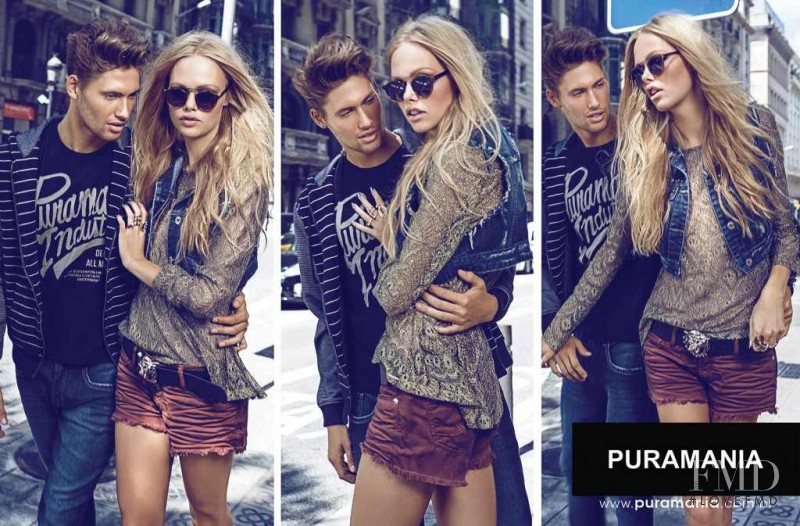 Emma Stern Nielsen featured in  the Puramania advertisement for Winter 2014