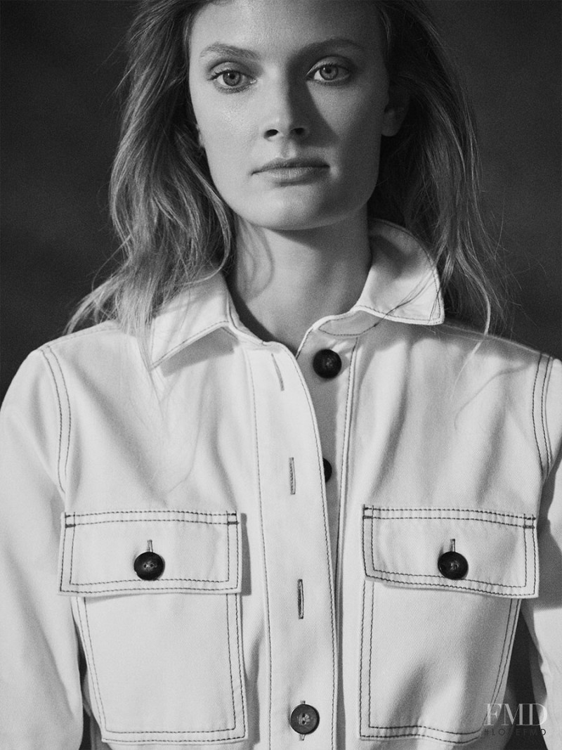 Constance Jablonski featured in  the Massimo Dutti lookbook for Spring/Summer 2019