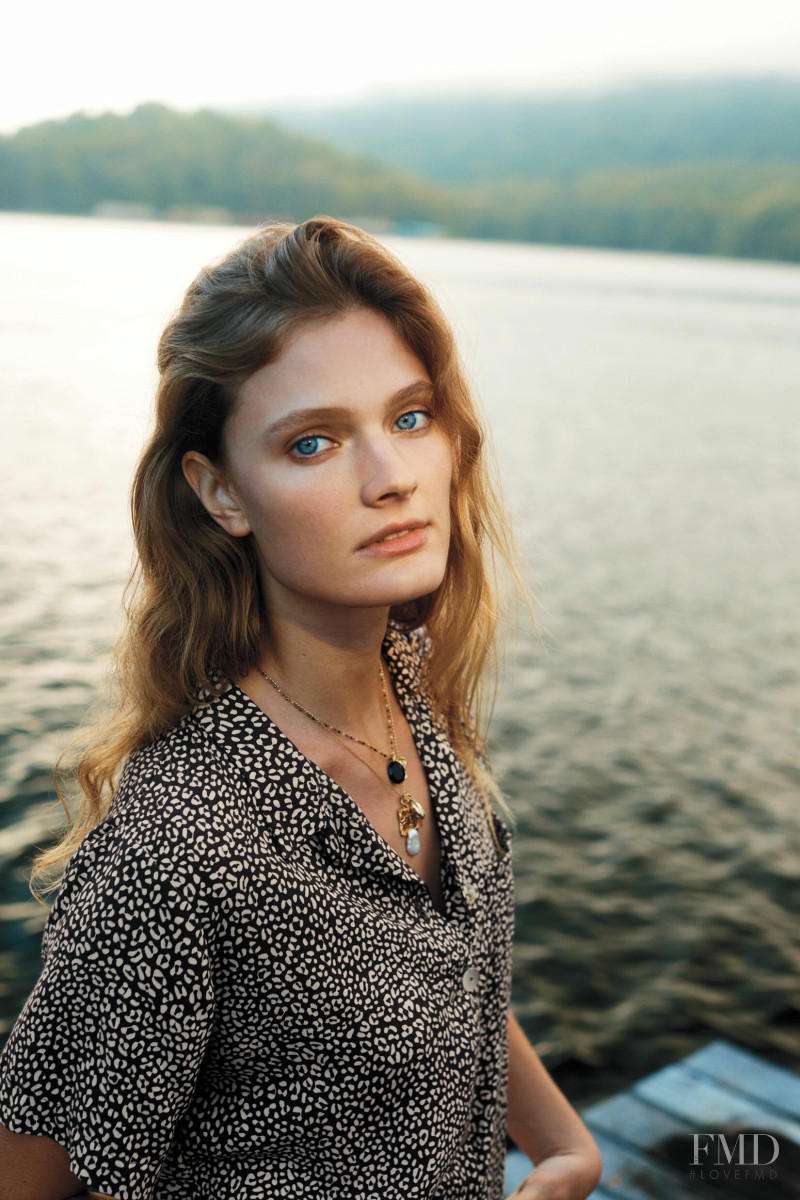 Constance Jablonski featured in  the Anthropologie lookbook for Spring 2019