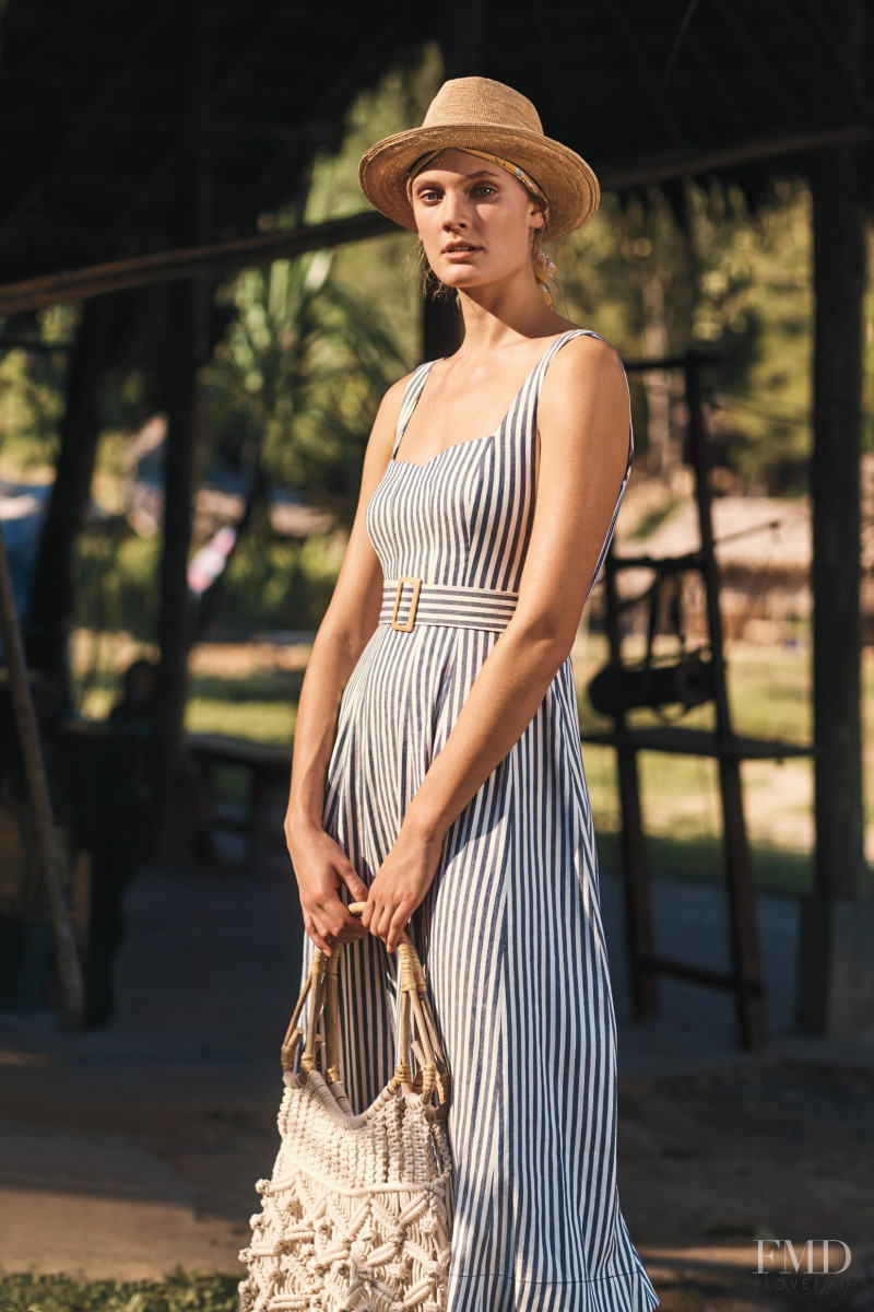 Constance Jablonski featured in  the Anthropologie lookbook for Spring 2019