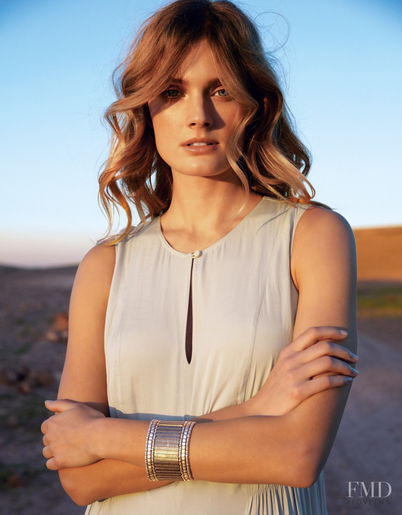 Constance Jablonski featured in  the The White Company lookbook for Spring/Summer 2019