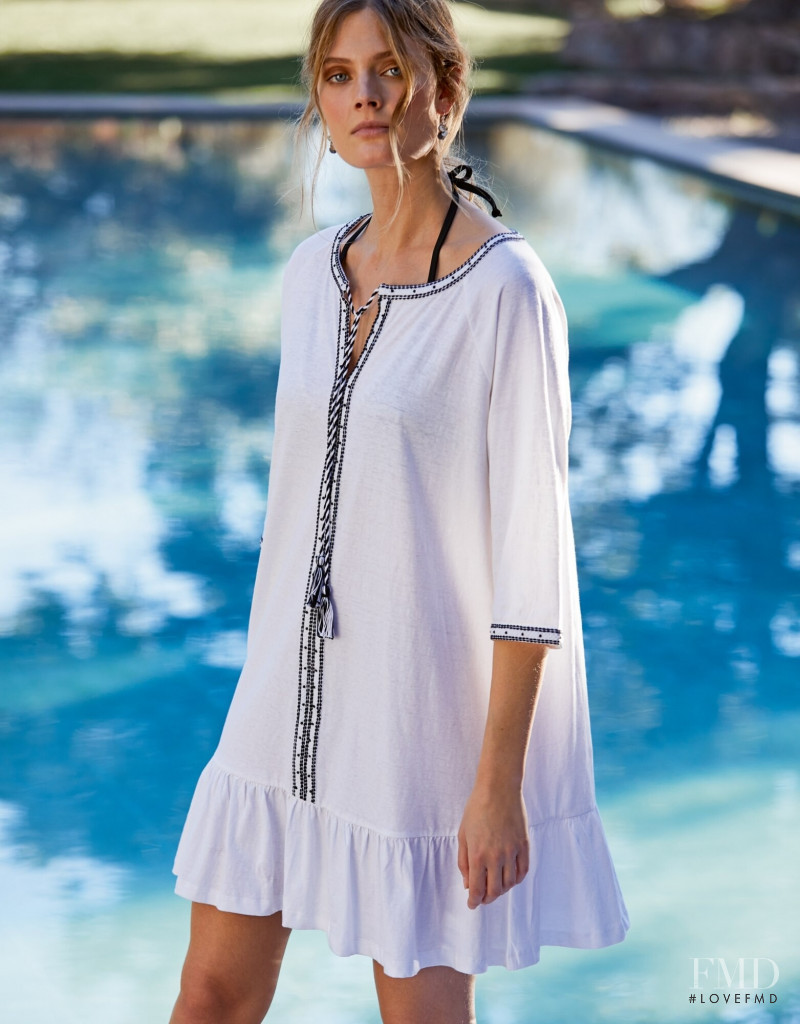Constance Jablonski featured in  the The White Company lookbook for Spring/Summer 2019