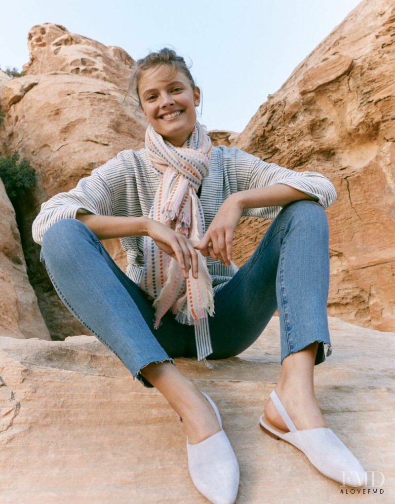 Constance Jablonski featured in  the Madewell Looks We Love lookbook for Spring 2019