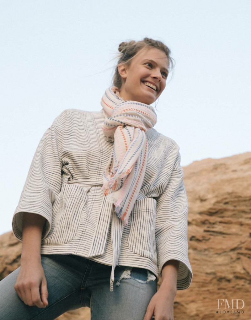 Constance Jablonski featured in  the Madewell Looks We Love lookbook for Spring 2019