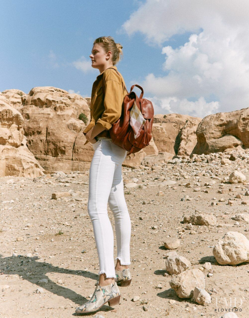 Constance Jablonski featured in  the Madewell Looks We Love lookbook for Spring 2019