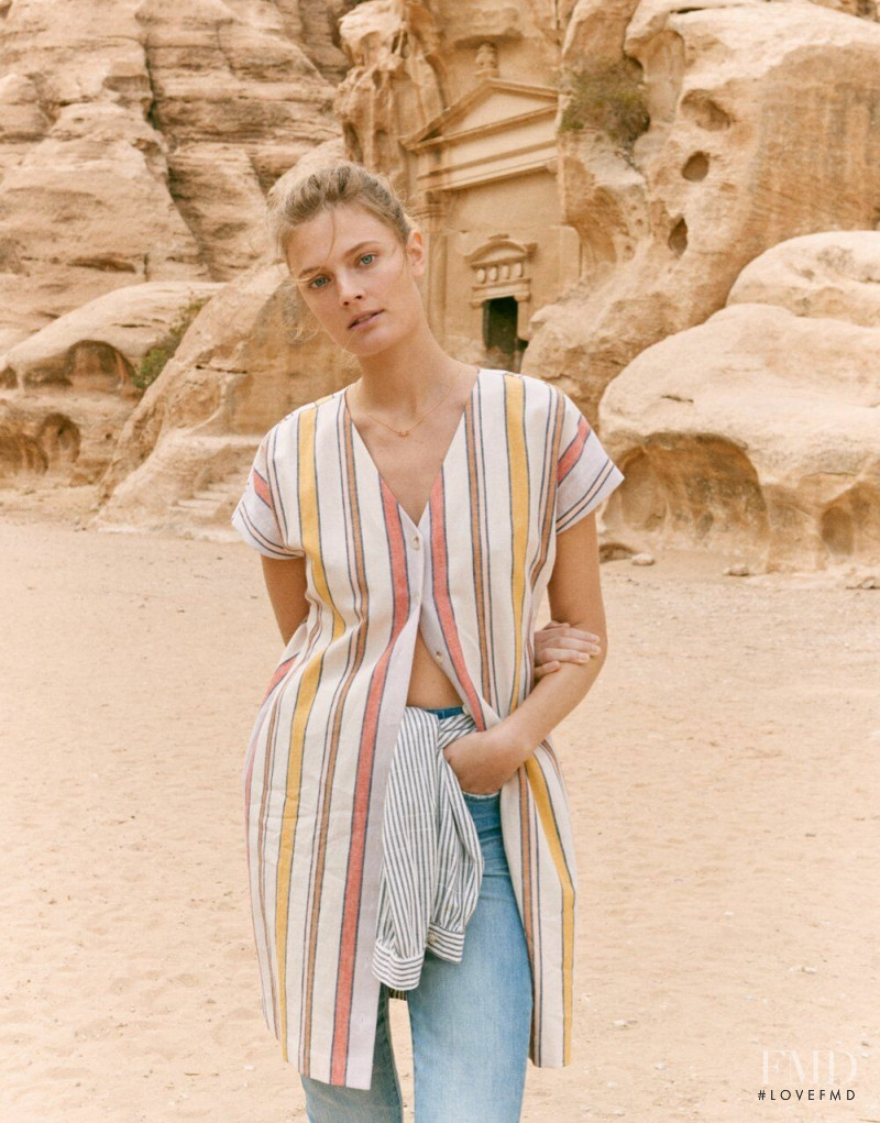 Constance Jablonski featured in  the Madewell Looks We Love lookbook for Spring 2019