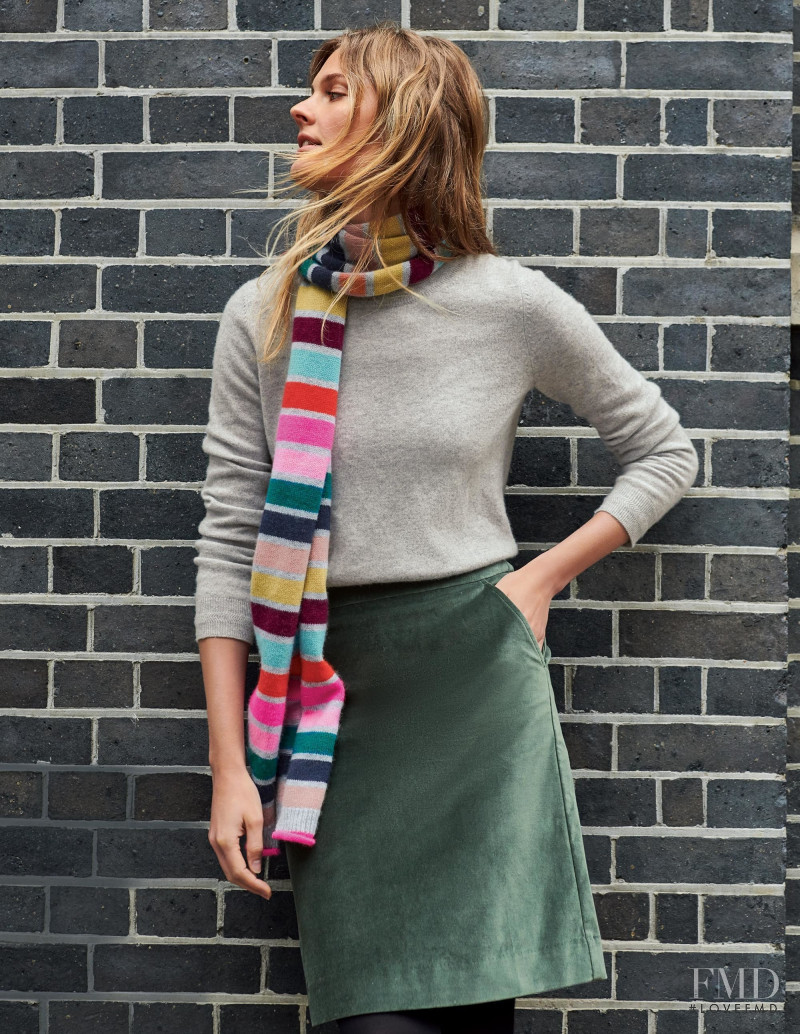 Constance Jablonski featured in  the Boden catalogue for Autumn/Winter 2018