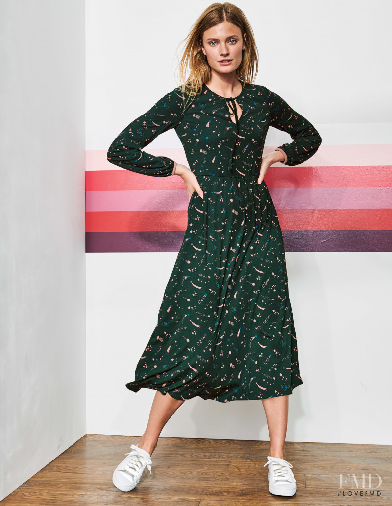 Constance Jablonski featured in  the Boden catalogue for Autumn/Winter 2018