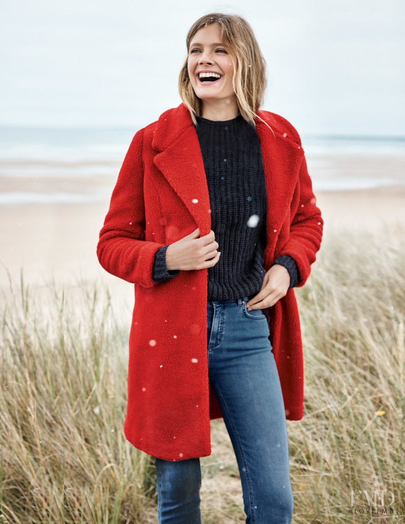 Constance Jablonski featured in  the Boden catalogue for Christmas 2018