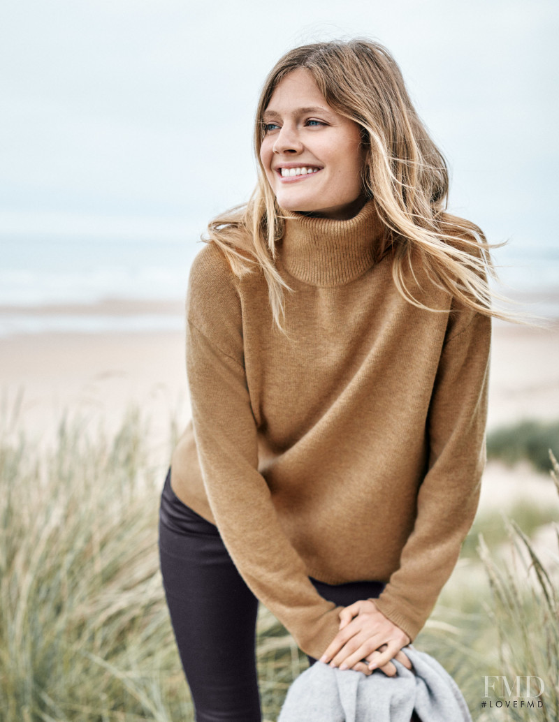 Constance Jablonski featured in  the Boden catalogue for Christmas 2018
