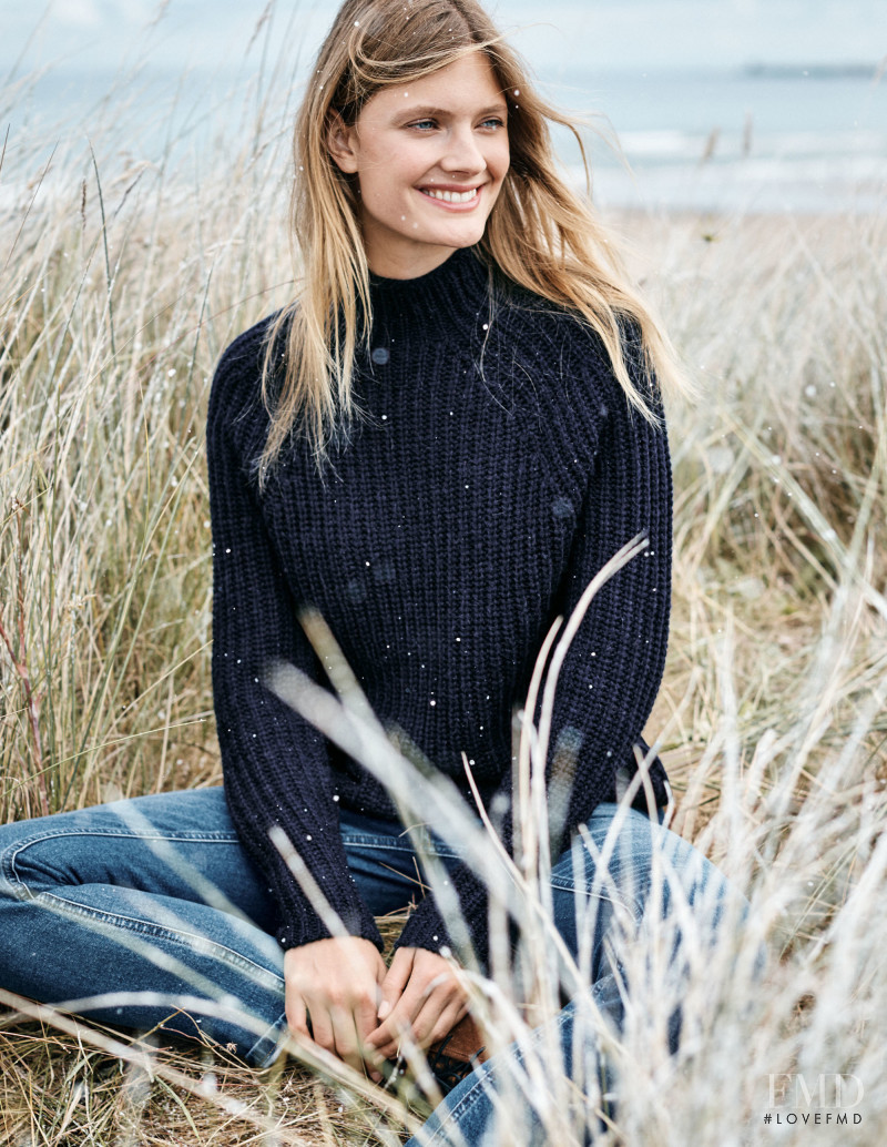 Constance Jablonski featured in  the Boden catalogue for Christmas 2018