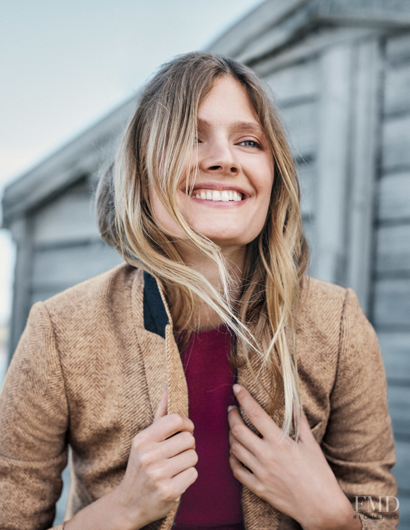 Constance Jablonski featured in  the Boden catalogue for Christmas 2018