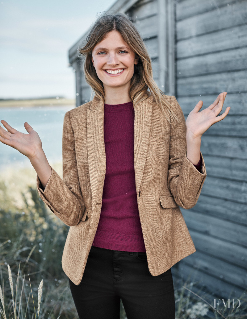 Constance Jablonski featured in  the Boden catalogue for Christmas 2018