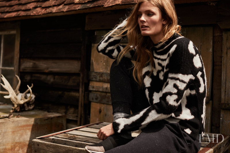 Constance Jablonski featured in  the Matalan advertisement for Autumn/Winter 2017