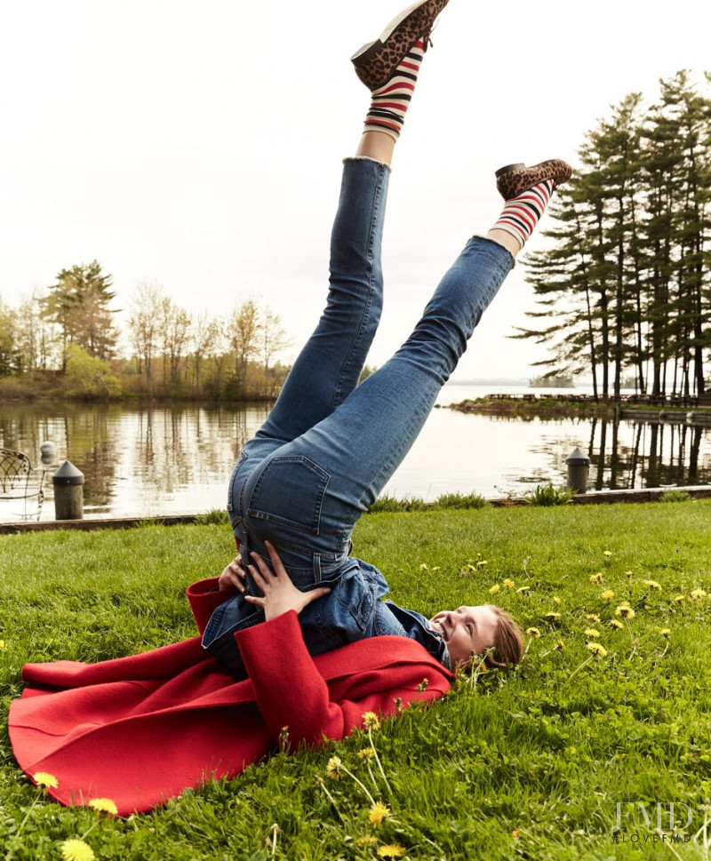 Constance Jablonski featured in  the J.Crew lookbook for Fall 2017