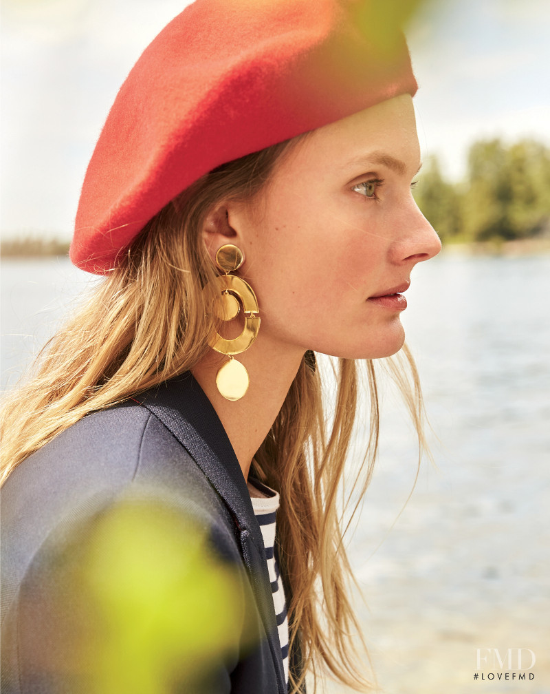 Constance Jablonski featured in  the J.Crew lookbook for Fall 2017