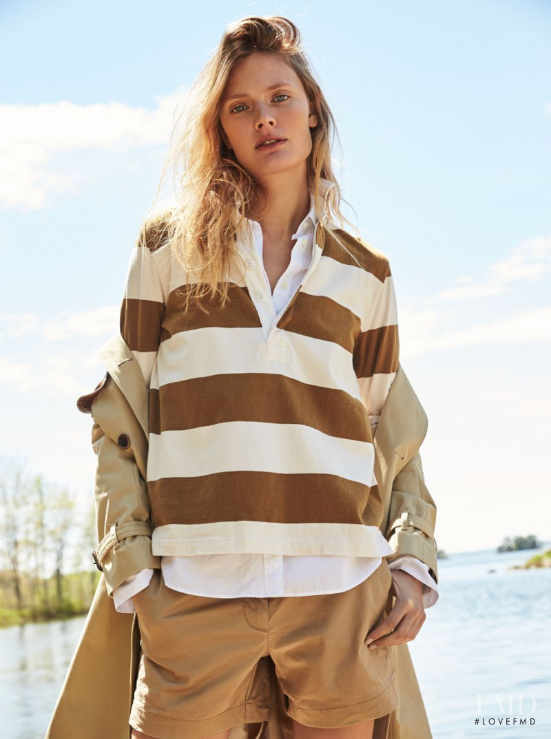 Constance Jablonski featured in  the J.Crew lookbook for Fall 2017