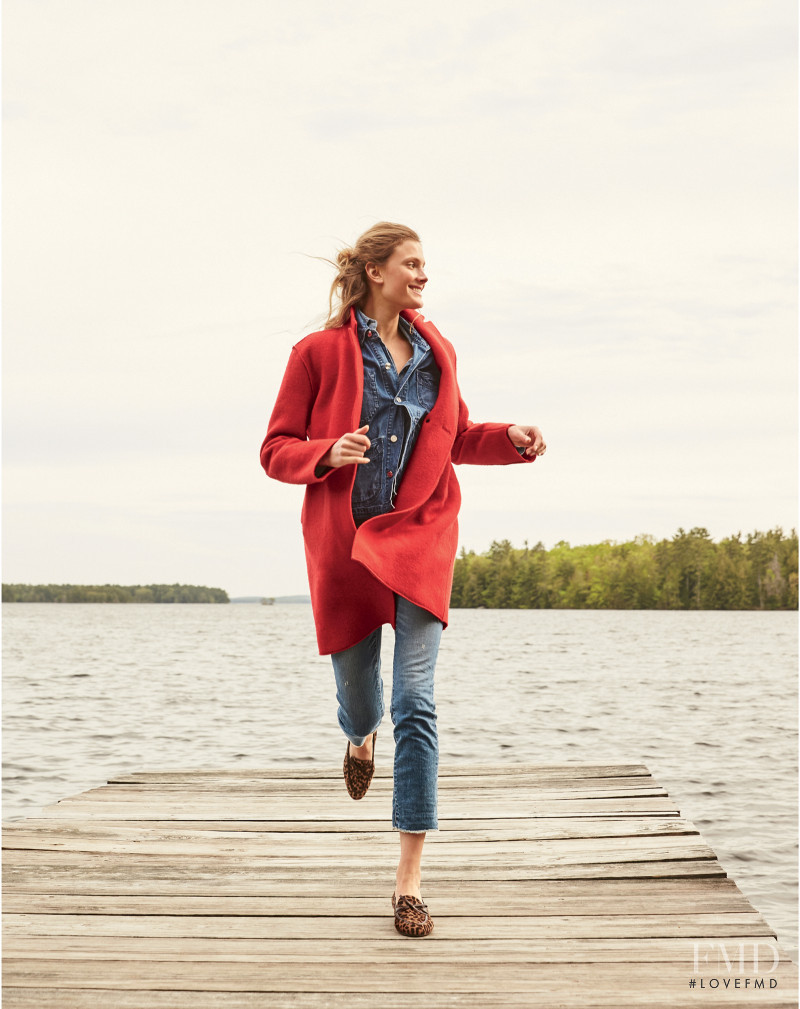 Constance Jablonski featured in  the J.Crew lookbook for Fall 2017