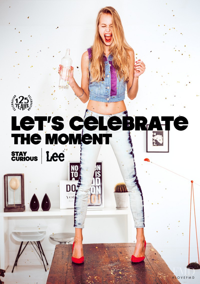 Emma Stern Nielsen featured in  the Lee Jeans advertisement for Spring/Summer 2014