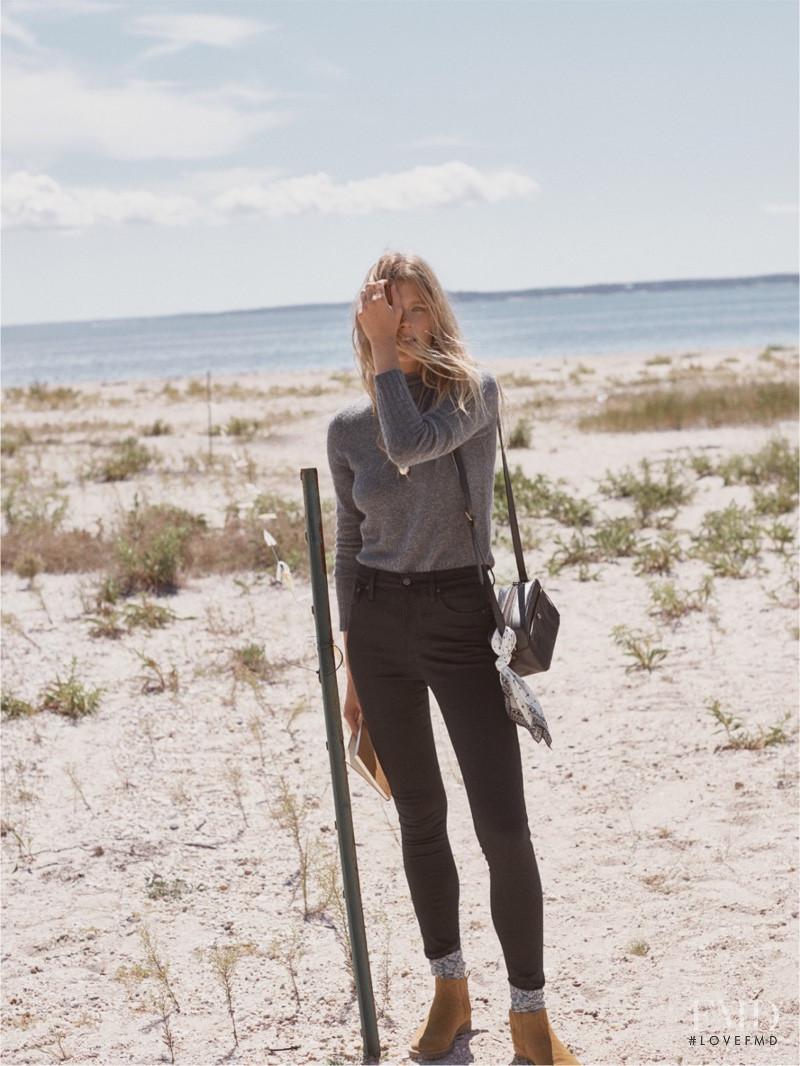 Constance Jablonski featured in  the Madewell lookbook for Winter 2016