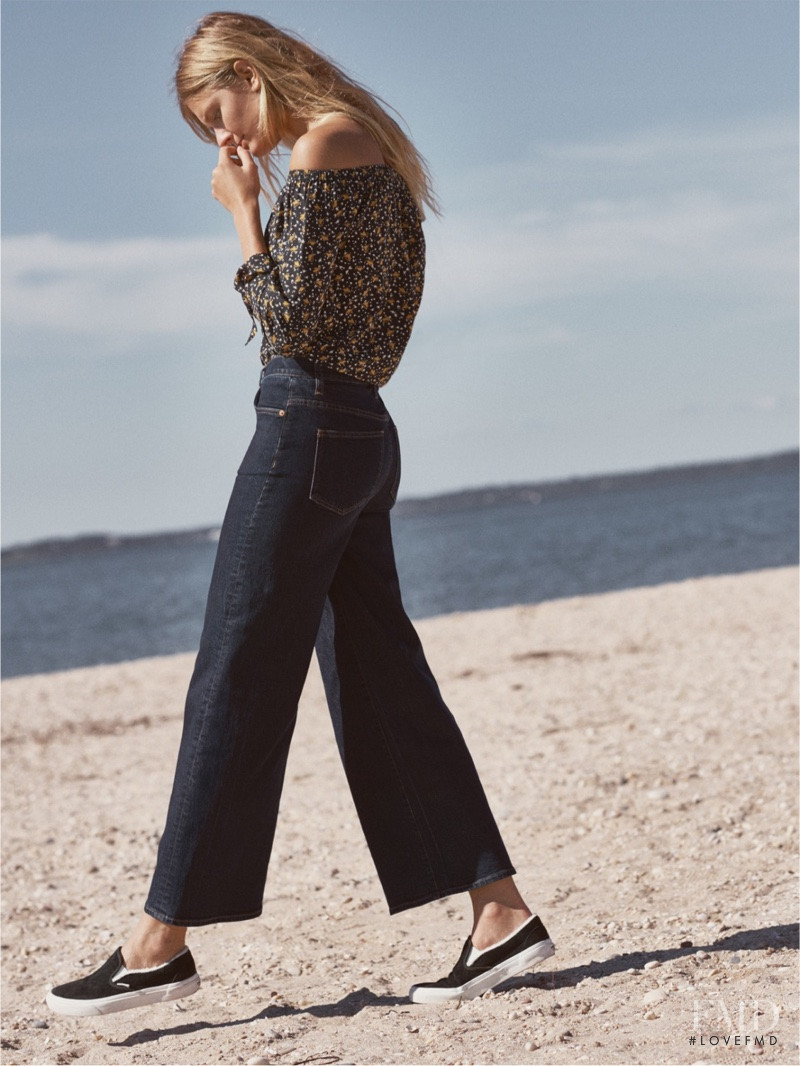 Constance Jablonski featured in  the Madewell lookbook for Winter 2016