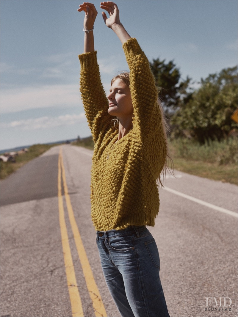 Constance Jablonski featured in  the Madewell lookbook for Winter 2016