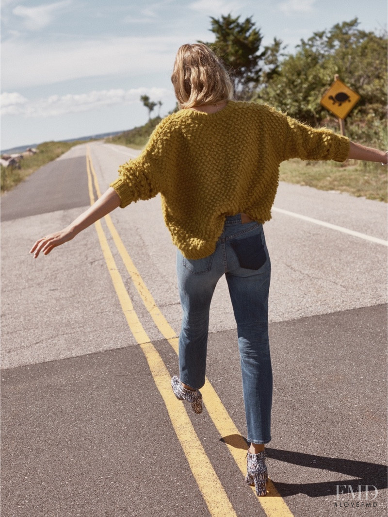 Constance Jablonski featured in  the Madewell lookbook for Winter 2016