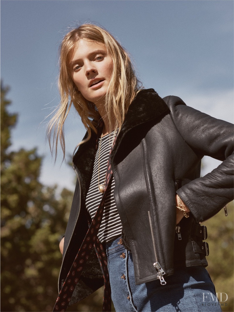 Constance Jablonski featured in  the Madewell lookbook for Winter 2016