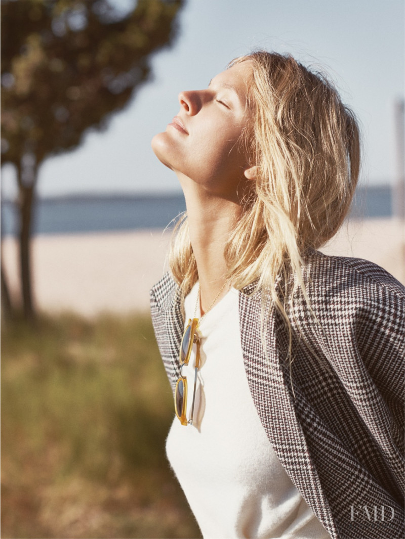 Constance Jablonski featured in  the Madewell lookbook for Winter 2016