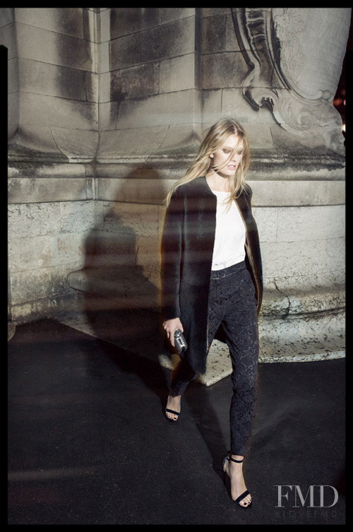 Constance Jablonski featured in  the Massimo Dutti Evening Collection advertisement for Autumn/Winter 2016