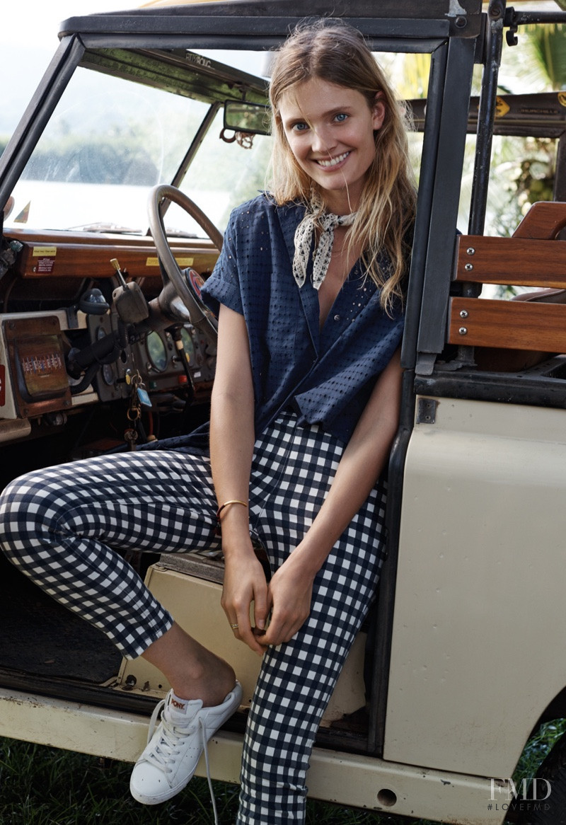 Constance Jablonski featured in  the Madewell lookbook for Summer 2016