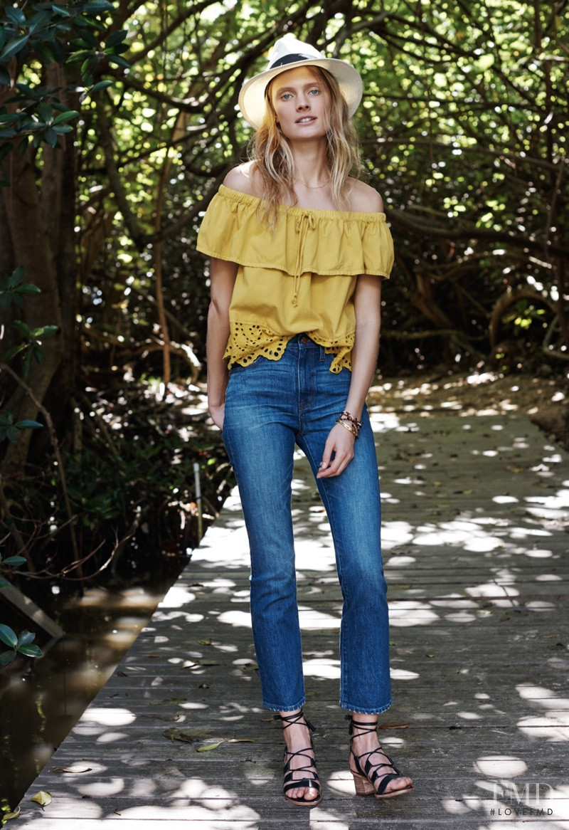 Constance Jablonski featured in  the Madewell lookbook for Summer 2016