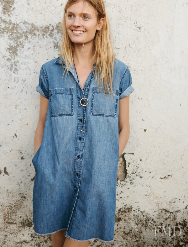 Constance Jablonski featured in  the Madewell lookbook for Spring 2016