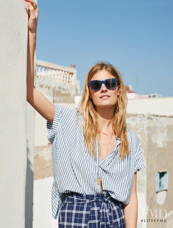 Constance Jablonski featured in  the Madewell lookbook for Spring 2016