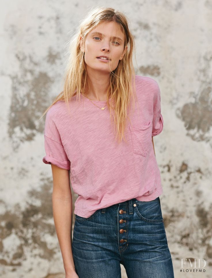 Constance Jablonski featured in  the Madewell lookbook for Spring 2016