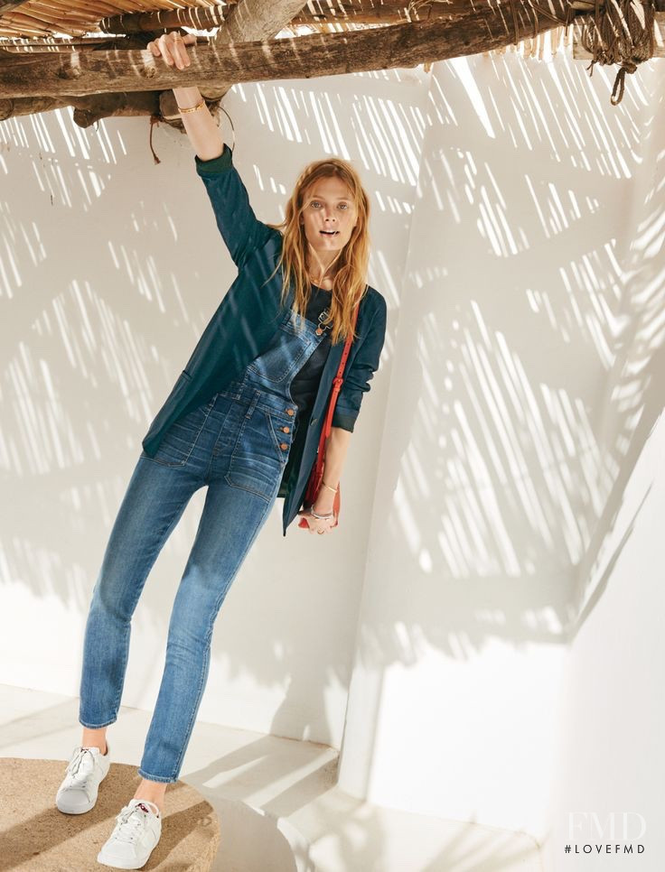 Constance Jablonski featured in  the Madewell lookbook for Spring 2016