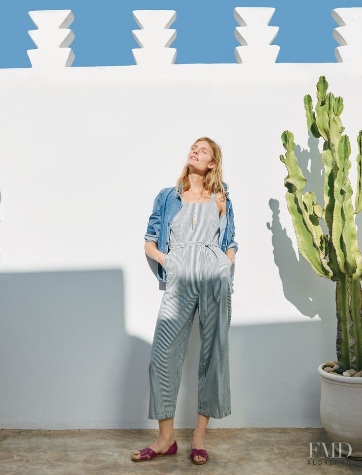 Constance Jablonski featured in  the Madewell lookbook for Spring 2016